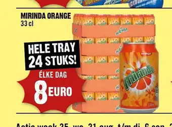 Dirck 3 Mirinda orange 33 cl 24 stuks aanbieding