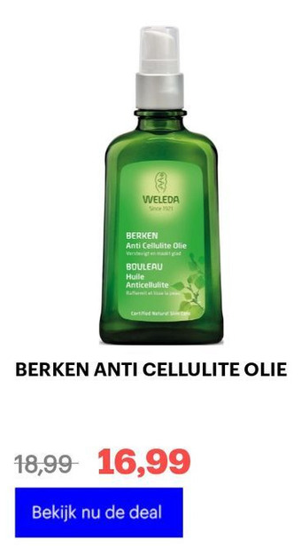 Bol.com Berken anti cellulite olie aanbieding