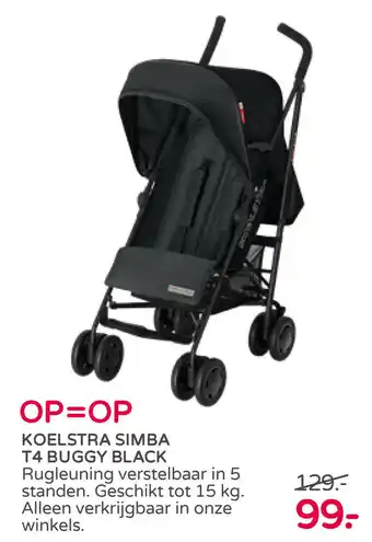 Prenatal Koelstra Simba buggy black aanbieding