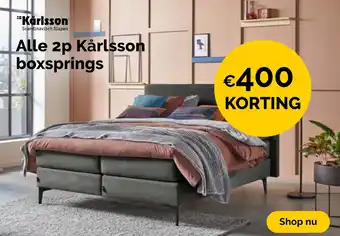 Beter Bed Alle 2p Kårlsson boxsprings aanbieding