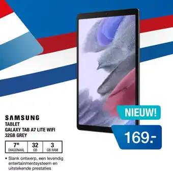 Electroworld Samsung tablet galaxy tab a7 lite wifi aanbieding