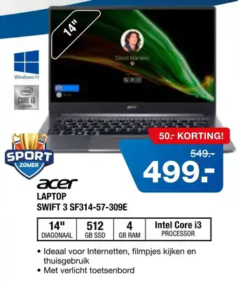 Electroworld Acer laptop aanbieding