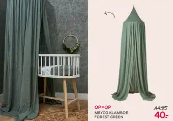 Prenatal Meyco Klamboe forest green aanbieding