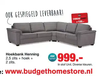 Budget Home Store Bank Henning aanbieding