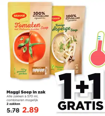 PLUS Maggi Soep in zak aanbieding