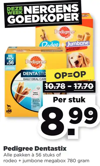 PLUS Pedigree Dentastix aanbieding