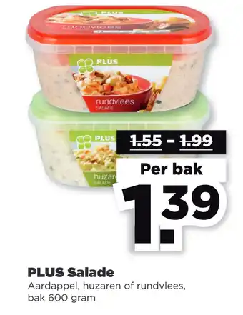 PLUS PLUS Salade aanbieding