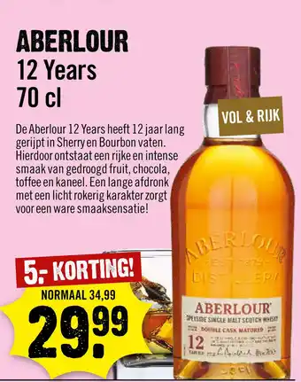 Dirck 3 Aberlour 12 years 70 cl aanbieding