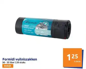 Action Formidi vuilniszakken 35L aanbieding