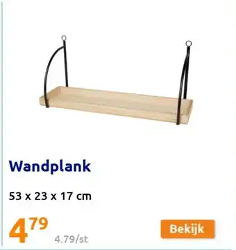 Action Wandplank 53x23x17cm aanbieding