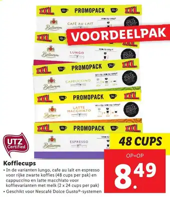 Lidl Koffiecups 48 cups aanbieding