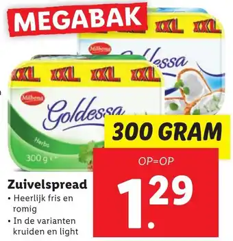 Lidl Zuivelspread 300g aanbieding