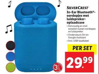 Lidl In-ear bluetooth -oordopjes met luidspreker-oplaadcase aanbieding