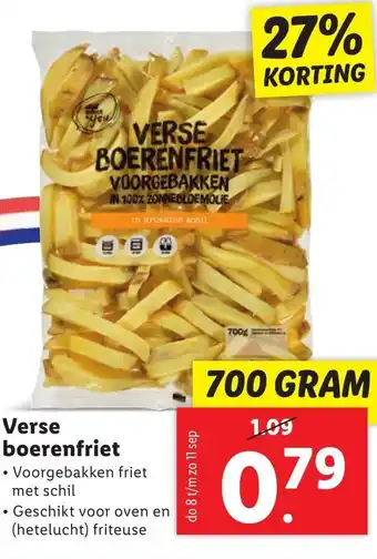 Lidl Verse boerenfriet 700g aanbieding