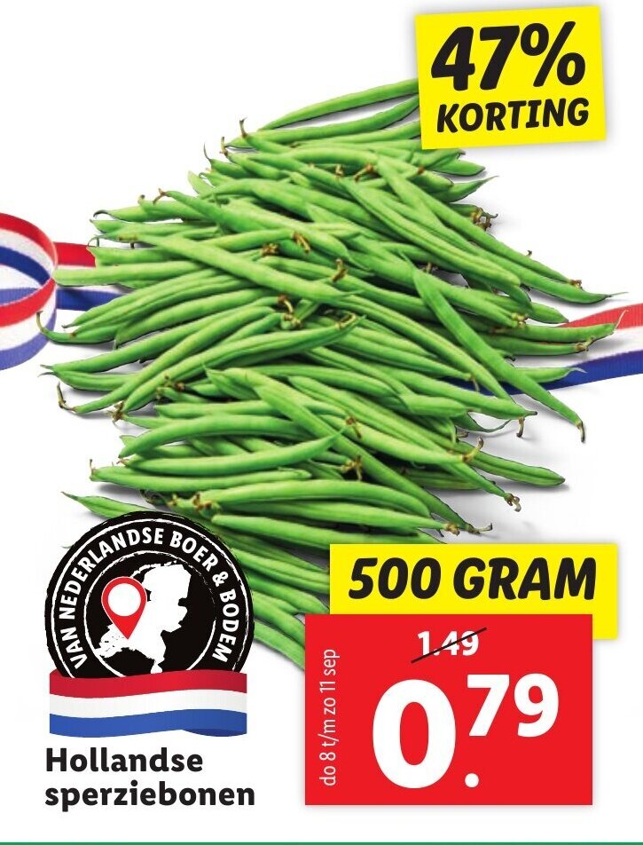 sperziebonen kopen lidl