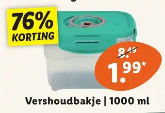 Lidl Vershoudbakje 1000ml aanbieding