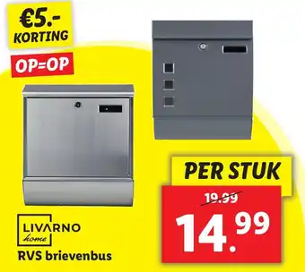 Lidl RVS brievenbus aanbieding