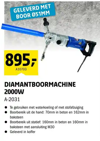 Isero Diamantboormachine 2000w A-2031 aanbieding
