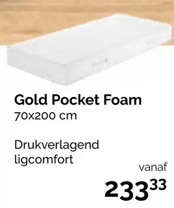 Beter Bed Gold Pocket Foam 70x200 cm aanbieding