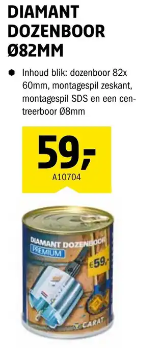 Isero Diamant dozenboor ø82mm aanbieding