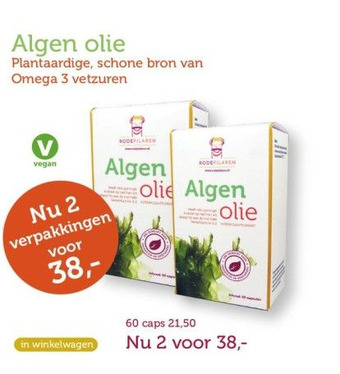 De Rode Pilaren Algen Olie aanbieding