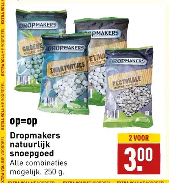 ALDI Dropmakers natuurlijk snoepgoed 250 g aanbieding