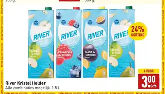 ALDI River Kristal Helder 1.5 L 4 stuks aanbieding