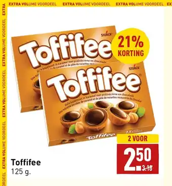 ALDI Toffifee 125 g 2 stuks aanbieding