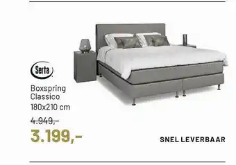 Piet Klerkx Serta Boxspring Classico 180x210 Cm aanbieding