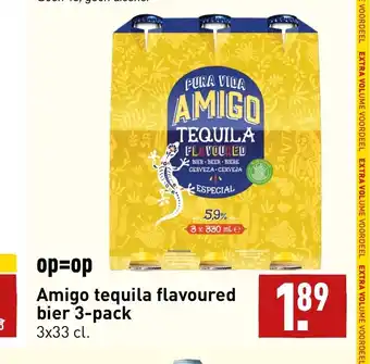 ALDI Amigo tequila flavoured beir 3 x 33 cl aanbieding