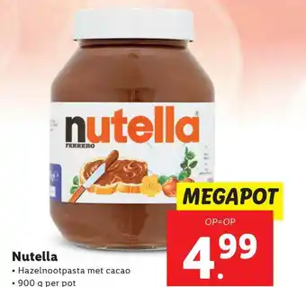 Lidl Nutella aanbieding
