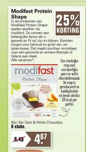 De Online Drogist Modifast Protein Shape 25% Korting aanbieding