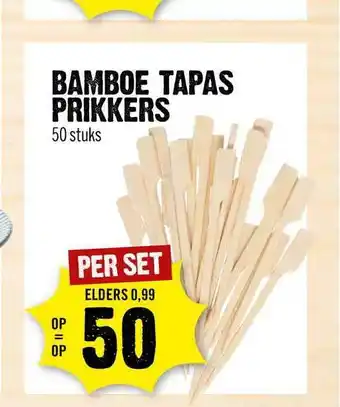 Dirck 3 Bamboe Tapas Prikkers aanbieding