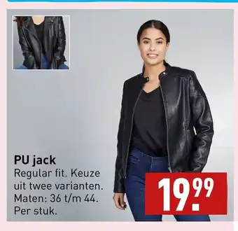 ALDI PU jack maten: 36 t/m 44 aanbieding