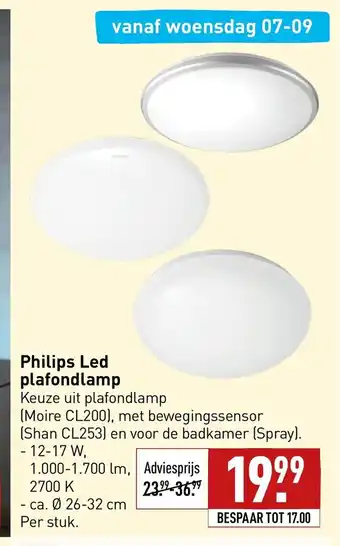 ALDI Philips Led plafondlamp 26-32 cm aanbieding