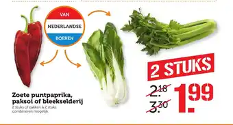 Coop Zoete puntapaprika, paksoi of bleekselderij aanbieding