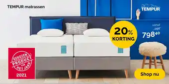 Beter Bed TEMPUR matrassen aanbieding