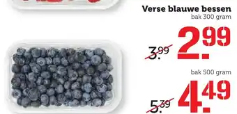 Coop Verse blauwe bessen 300 gram aanbieding