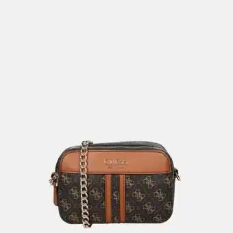 Duifhuizen Guess noelee crossbody tas brown/cognac aanbieding