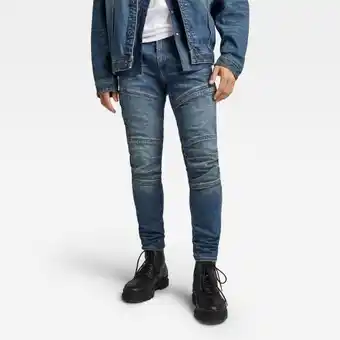 G-Star RAW G-star raw rackam 3d skinny jeans - midden blauw - heren aanbieding