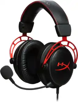 MediaMarkt Hyperx cloud alpha pro gaming headset - zwart/rood aanbieding