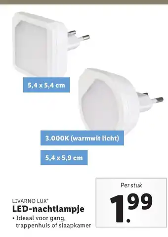 Lidl Led-nachtlampje aanbieding