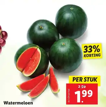 Lidl Watermeloen aanbieding