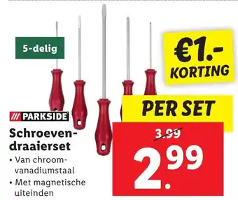 Lidl Schroeven-draaierset aanbieding