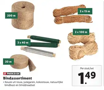 Lidl Bindassortiment aanbieding