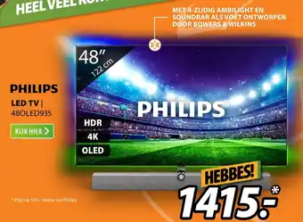 Expert Philips led tv 48oled935 48" aanbieding