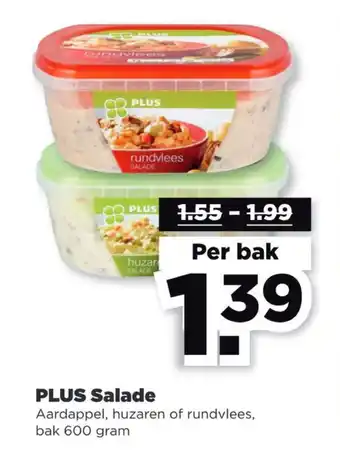 PLUS Salade 600 gram aanbieding