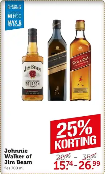 Coop Johnnie Walker of Jim Beam aanbieding