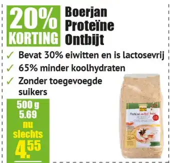 Gezond & Wel Boerjan proteïne ontbijt aanbieding