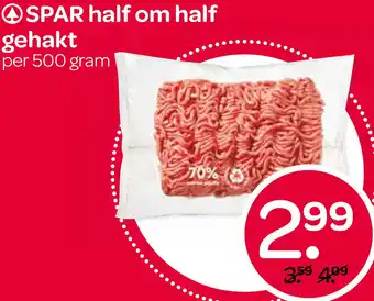 Spar SPAR half om half gehakt aanbieding